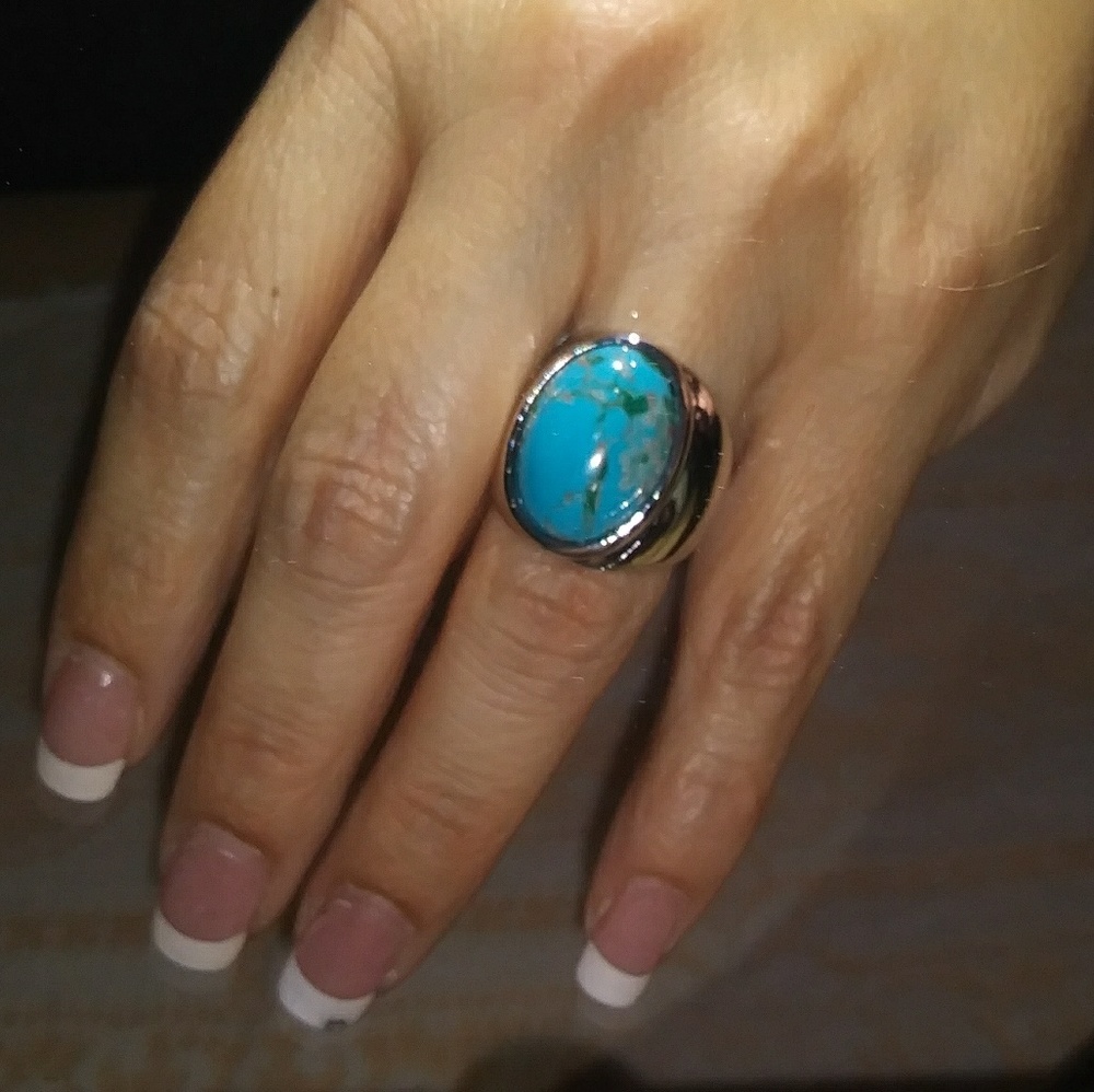 Turquoise silver ring